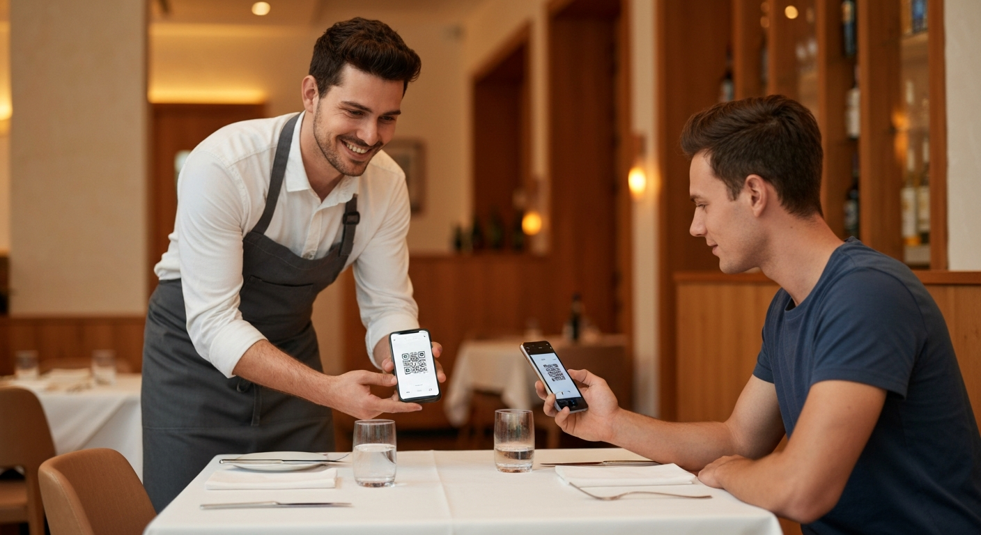 pago en mesa con codigo qr restaurante
