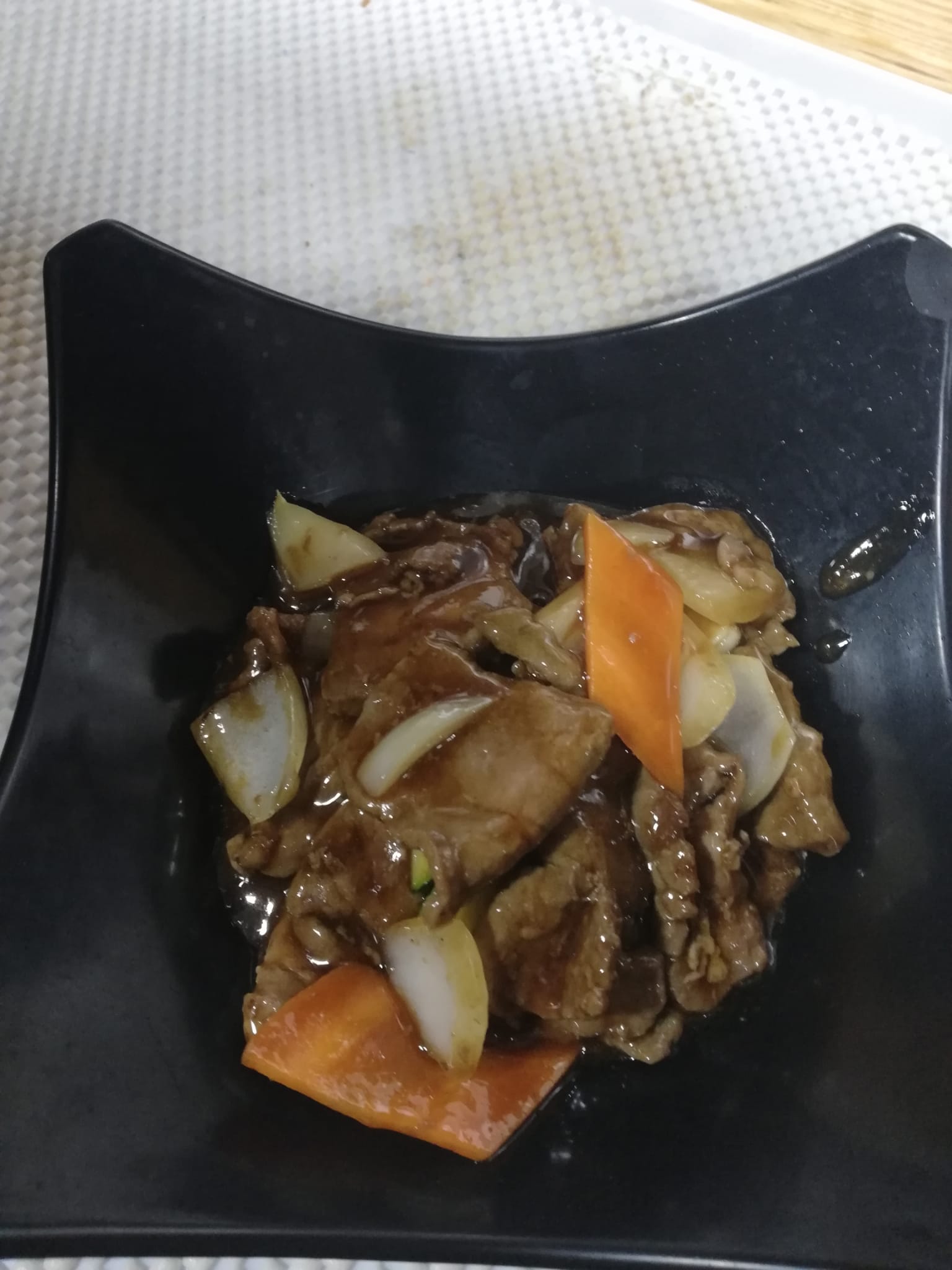 63.Ternera con salsa de ostras